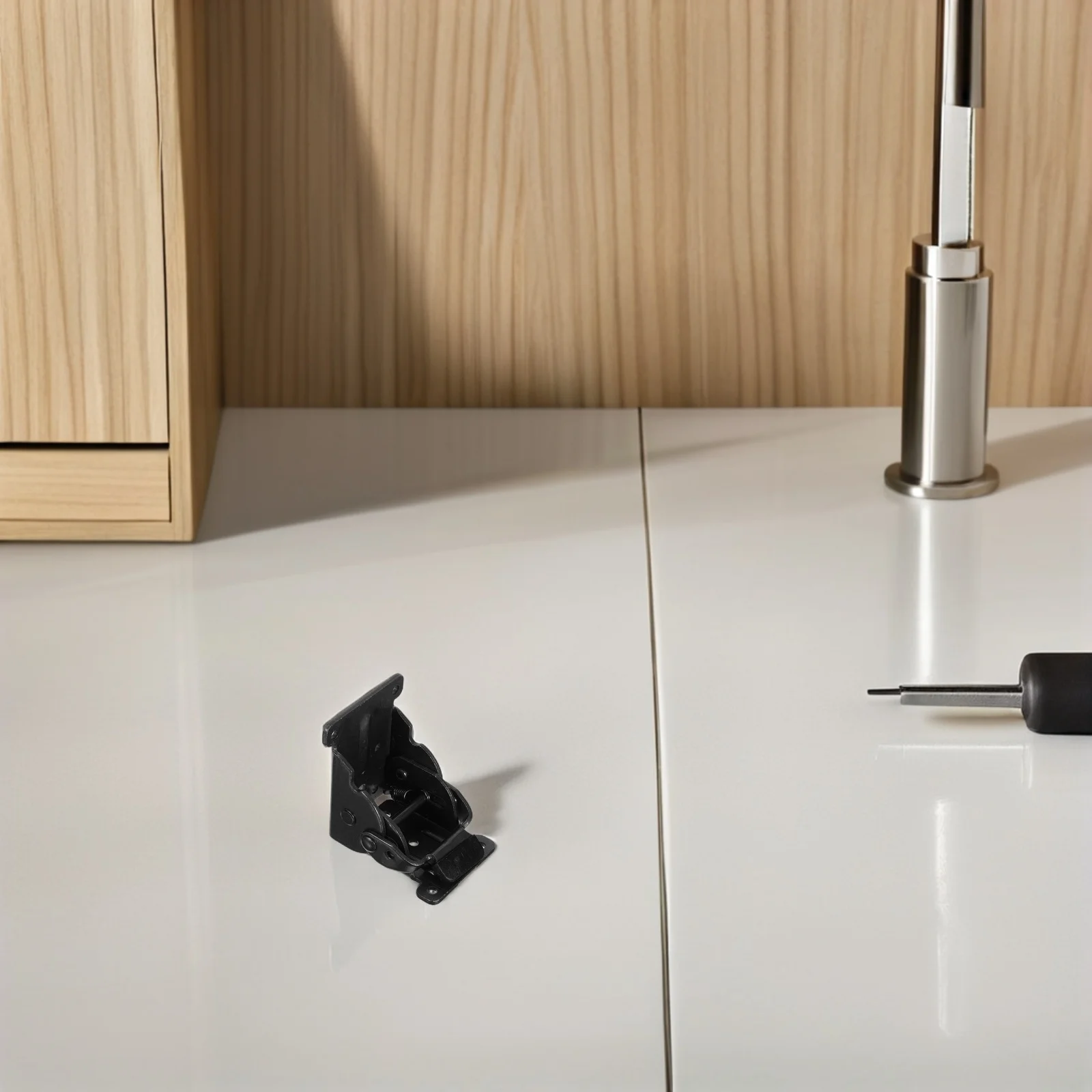 

4Pcs Folding Furniture Hinges Heavy Duty Selflocking 90 Degree Metal Bracket for Tables Chairs Beds Cabinets DIY Projects