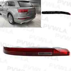 For Audi Q7 European Version 2017 2018 2019 2020 2021 2022 2023 1Pc Left Side Bumper Reflector Light With 4 Holes