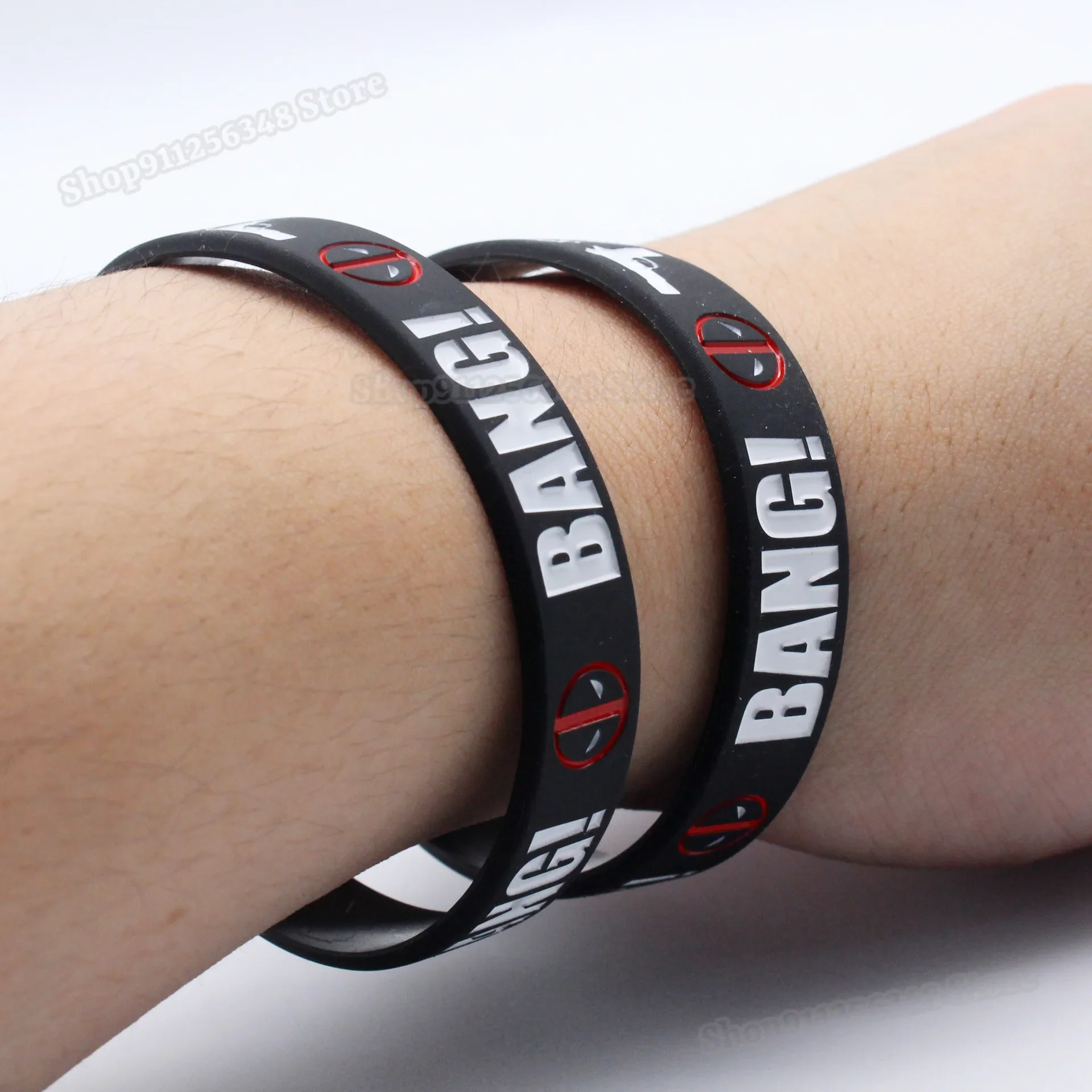 DEADPOOL BANG!bracelet Marvel New Movie Bangles Cool Wristband Men Women Silica Gel Wrist Strap Wolverine Fashion Jewelry Gift