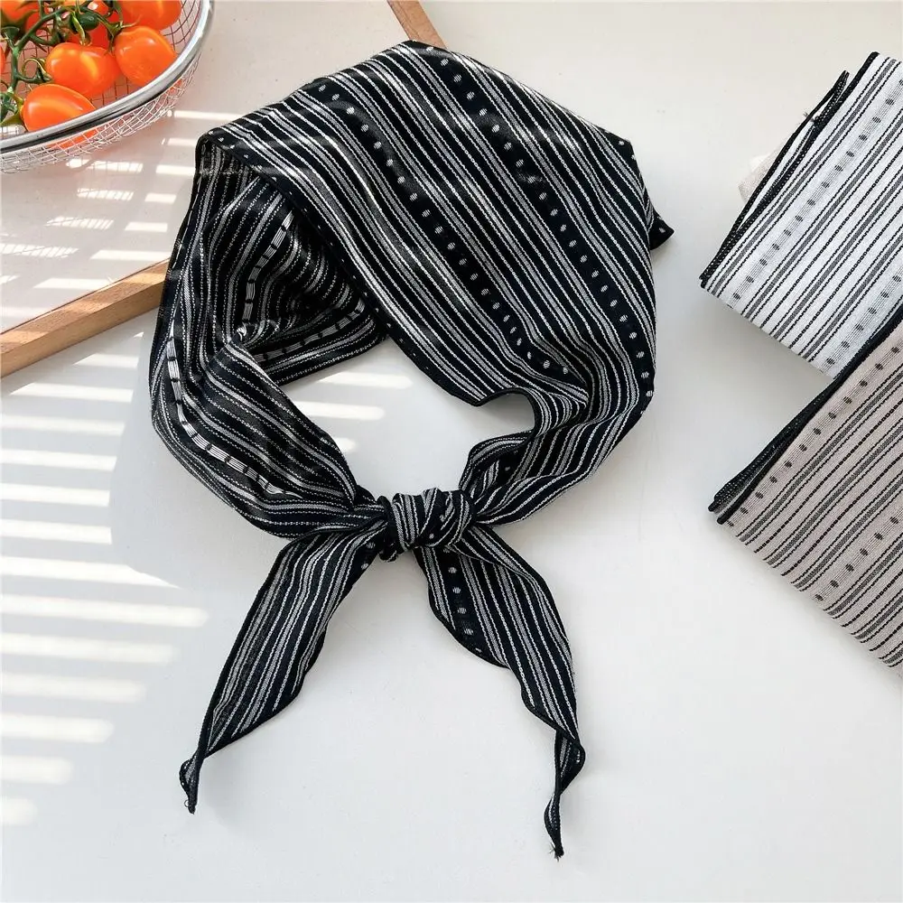 أنيقة الحلو زهرة الثلج الأوشحة شريط طباعة الكورية نمط عصابات شال عقال الرقبة التفاف لينة مثلث الحجاب وشاح الفتيات