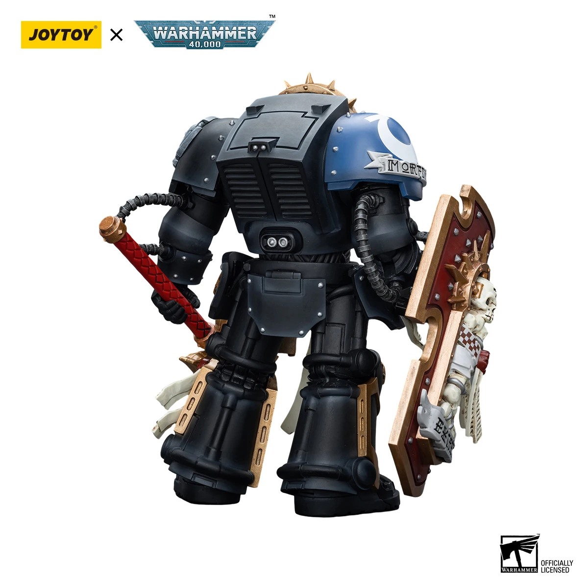 【24 Hours Delivery】JOYTOY Warhammer 40K Ultramarines Chaplain in Terminator Armour view 4
