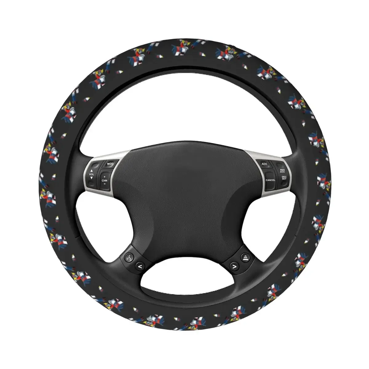 Custom Goldrake Goldorak Cult TV Steering Wheel Covers Universal UFO Robot Grendizer Steering Wheel Protector for SUV Car