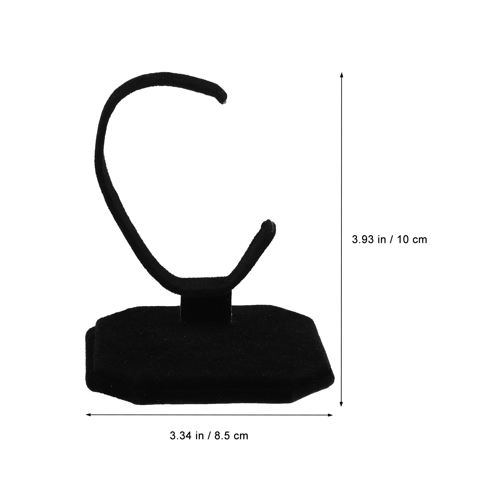 

Adjustable Iron Watch Display Rack Design Jewelry Organizer Bracelet Holder Stylish Gift For Friends Black
