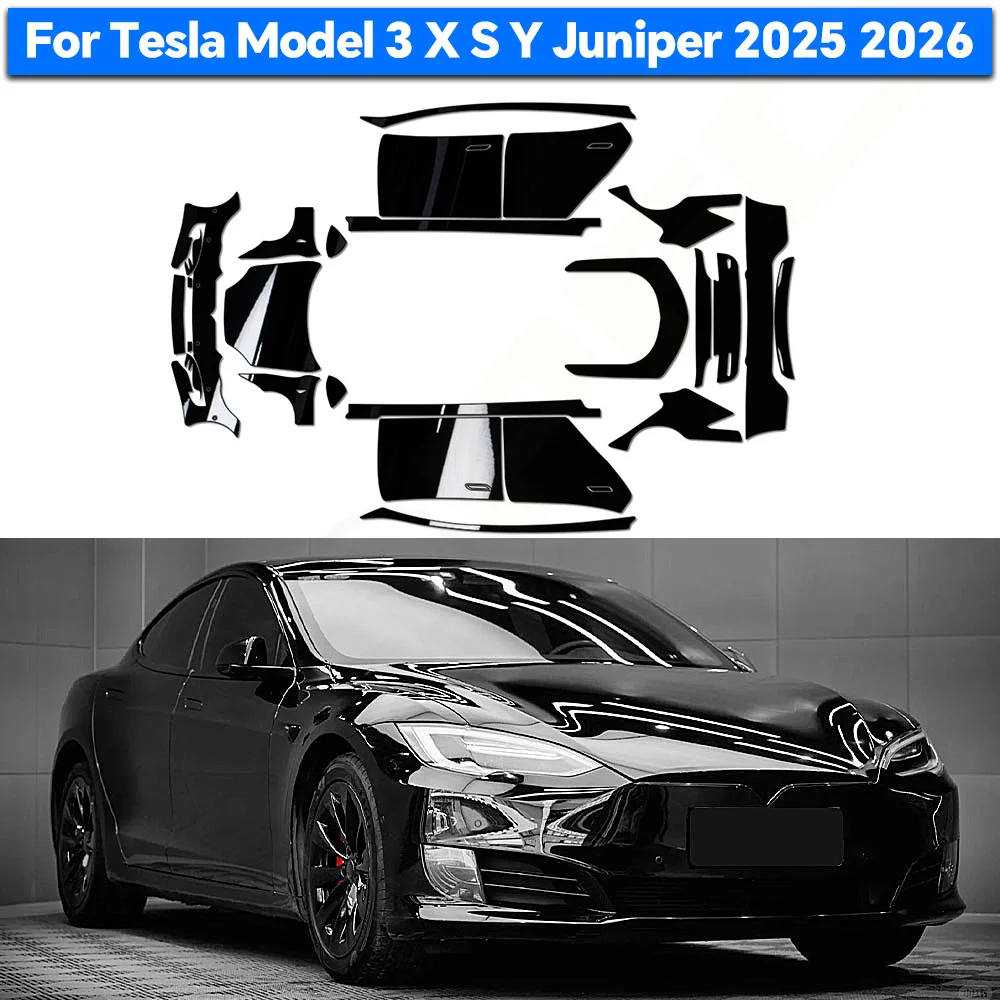 

For Tesla Model Y Juniper 2025 2026 Tesla Model Y X S 3 Highland 2024 Paint Protection Film PVC Car Color Changing Film Decal