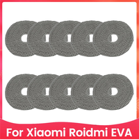 B47B-10PCS Mop Cloth For Xiaomi Roidmi EVA Robot Vacuum Cleaner Mop Cloth Replacement Parts
