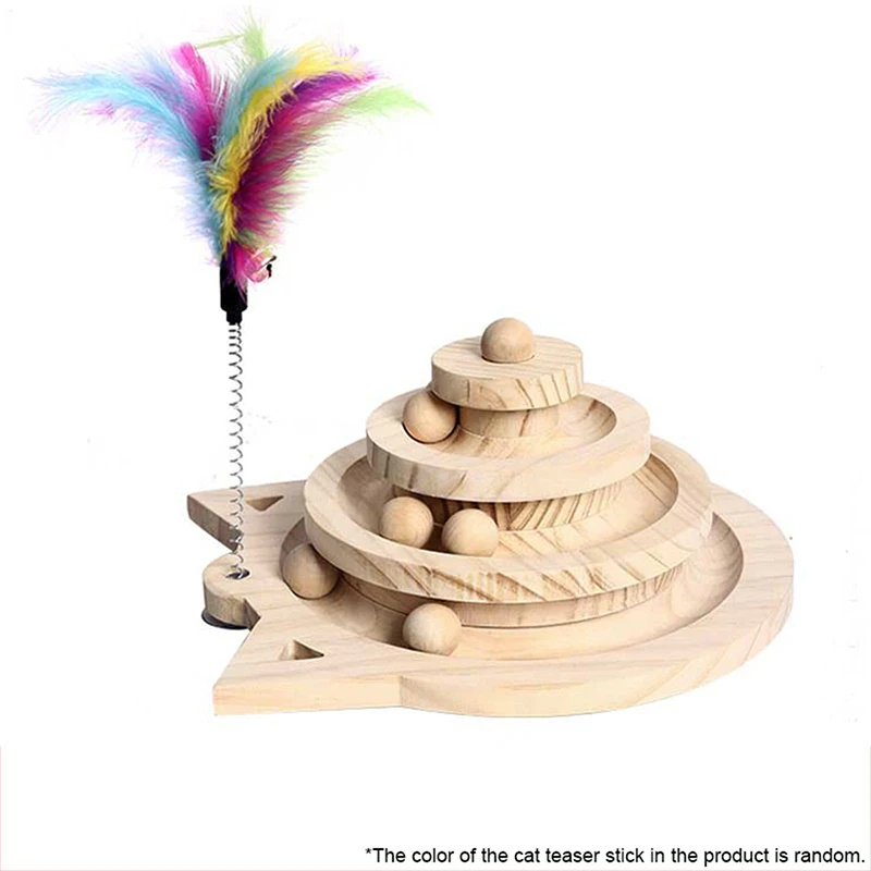 

Деревянные 2/3 уровня, игрушка для домашних животных, игрушка для кошек, башня, треки, диск, интеллект для кошек, развлечения, тройной игровой диск, игрушки для кошек, игрушки для тренировок с мячом