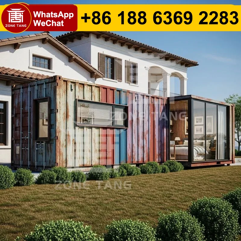 

Сборная система контейнеров Сборные домики для нескольких комнат Долговечный автономный домашний плоский пакет Домашние крошечные домики Контейнерные здания Складные