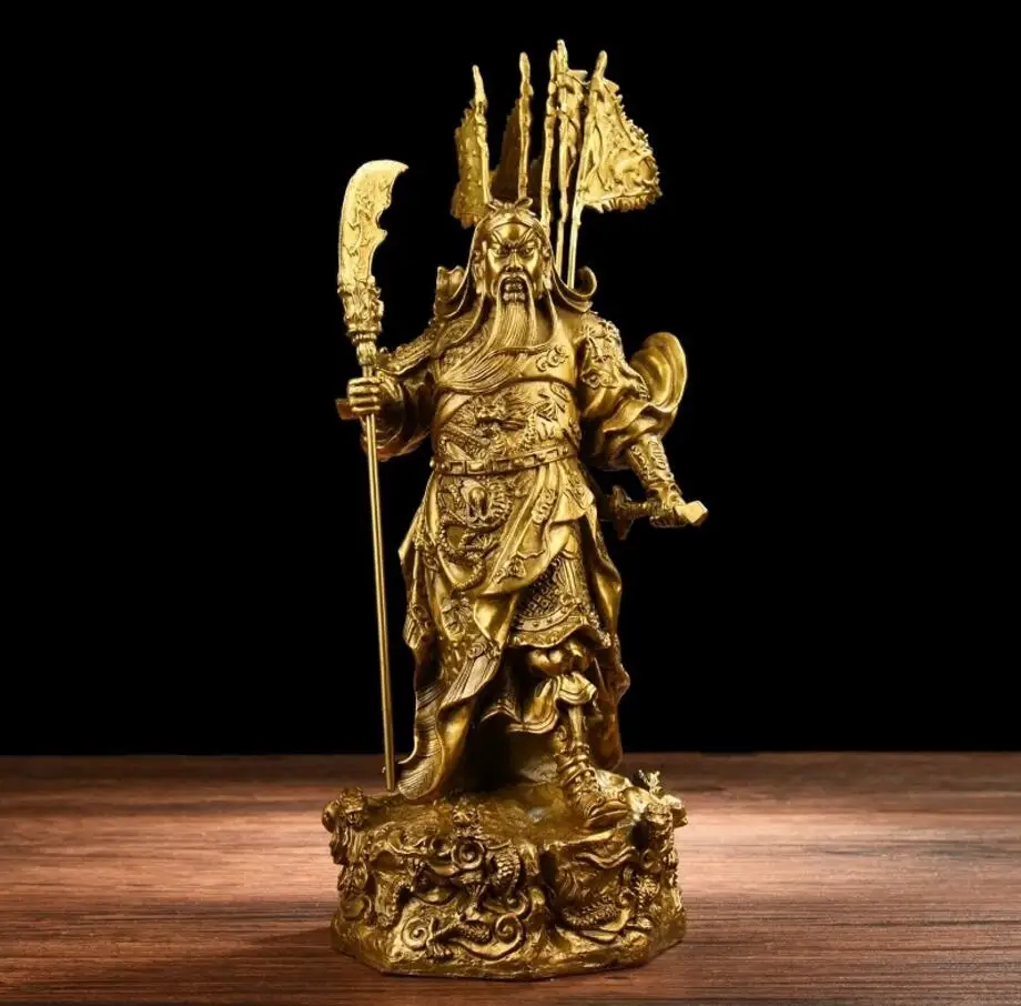 

Copper Statue Pure copper: the statue of Guan Gong, the God of wealth of the Dragon Guan Gong