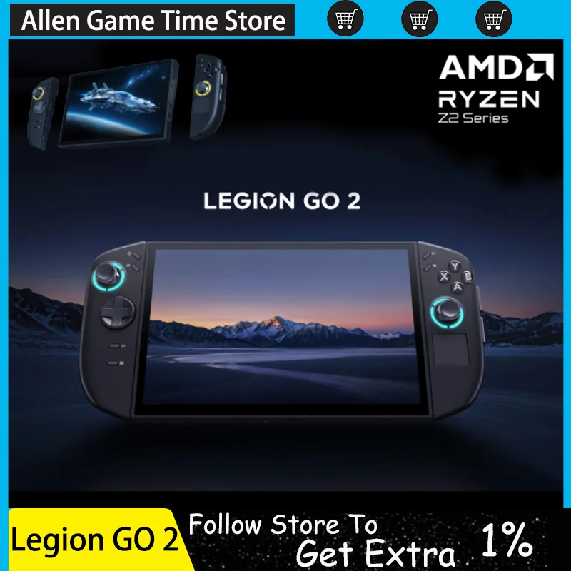 Legion GO 2 AMD Ryzen Z2 Extreme 8.8 Inch 144HZ OLED Screen Handheld Gaming Consoles 32GB+1TB SSD Hall Joysticks XBOX STEAM FPS