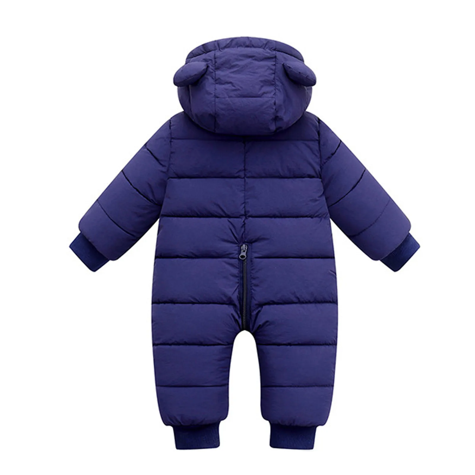 Winter New Baby Jumpsuit  Plush And Thick Hooded Down Climbing Suit For Babies To Go Out And Hug Clothes Newborn Cotton Jacket