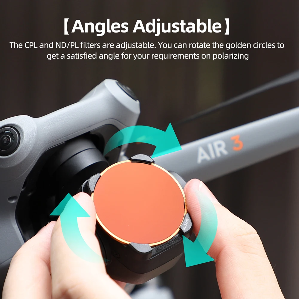 Sunnylife ND Lens Filter for DJI AIR 3 Optical Glass Lenses Filters Set CPL ND8 ND16 ND32 MCUV ND/PL for Air3 Drone Accessories - Image 3