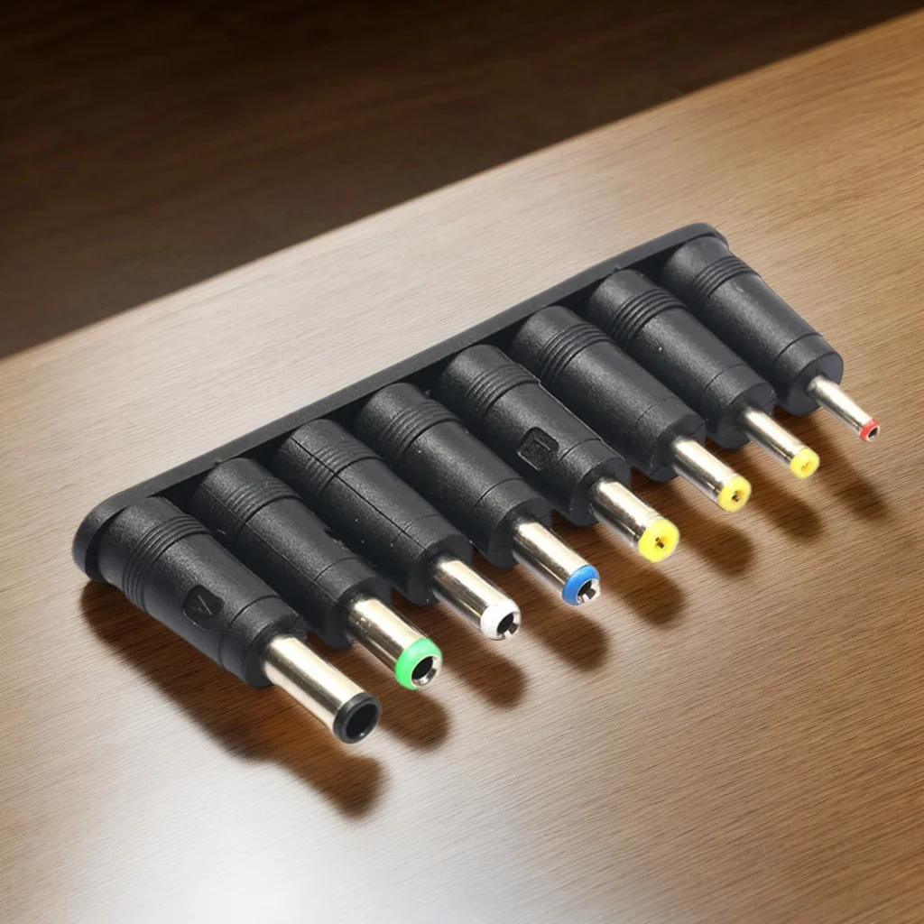 8pcs Universal DC Power Adapter Connector Kit Female Plug 8-in-1 Multi-Function Power Adapter Set for CCTV,Router,Electronics