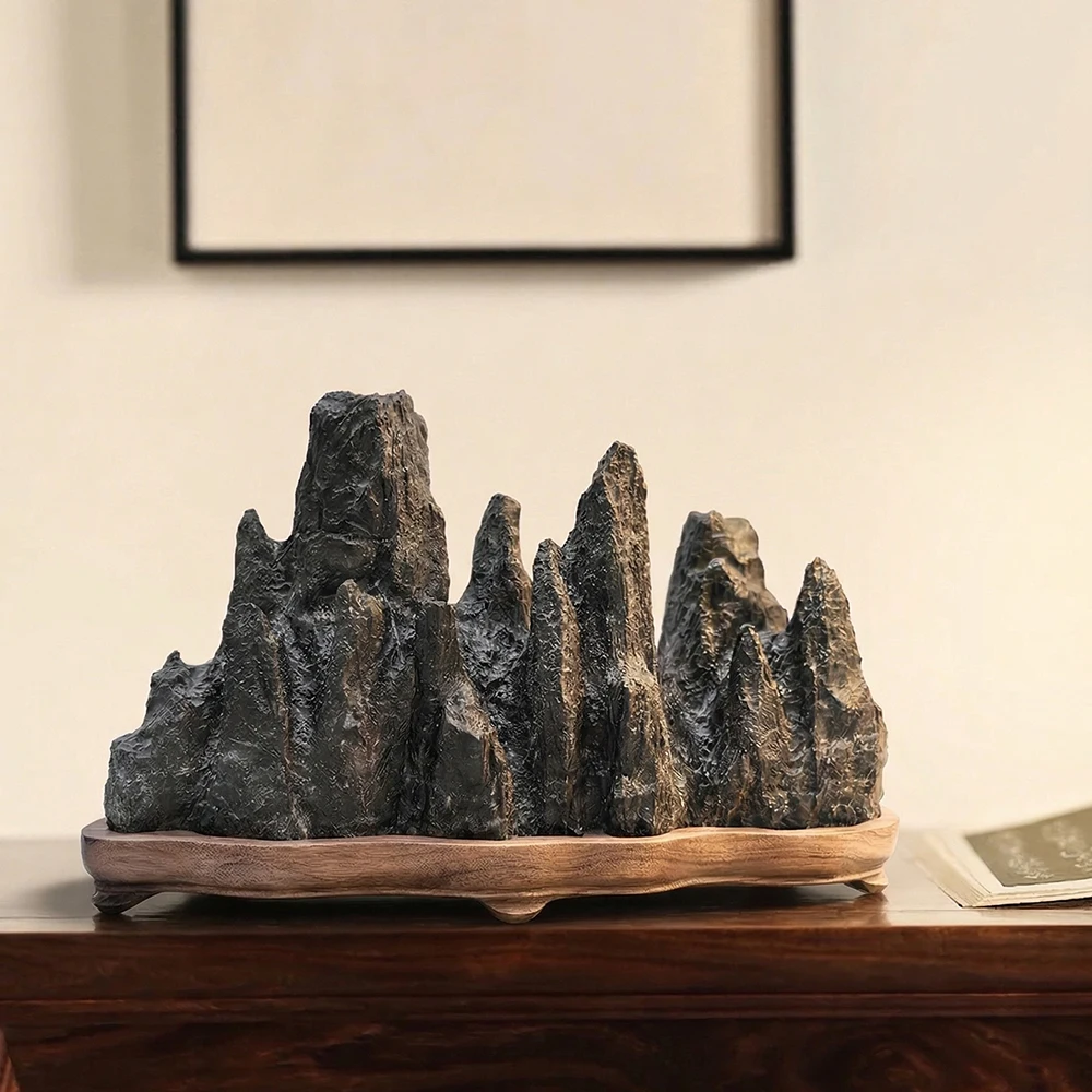 Suiseki Stone Office Decoration Asian Natural Stones Rough Stone Collect Rock Reiki Decoration Home Landscape Stone Men Gift