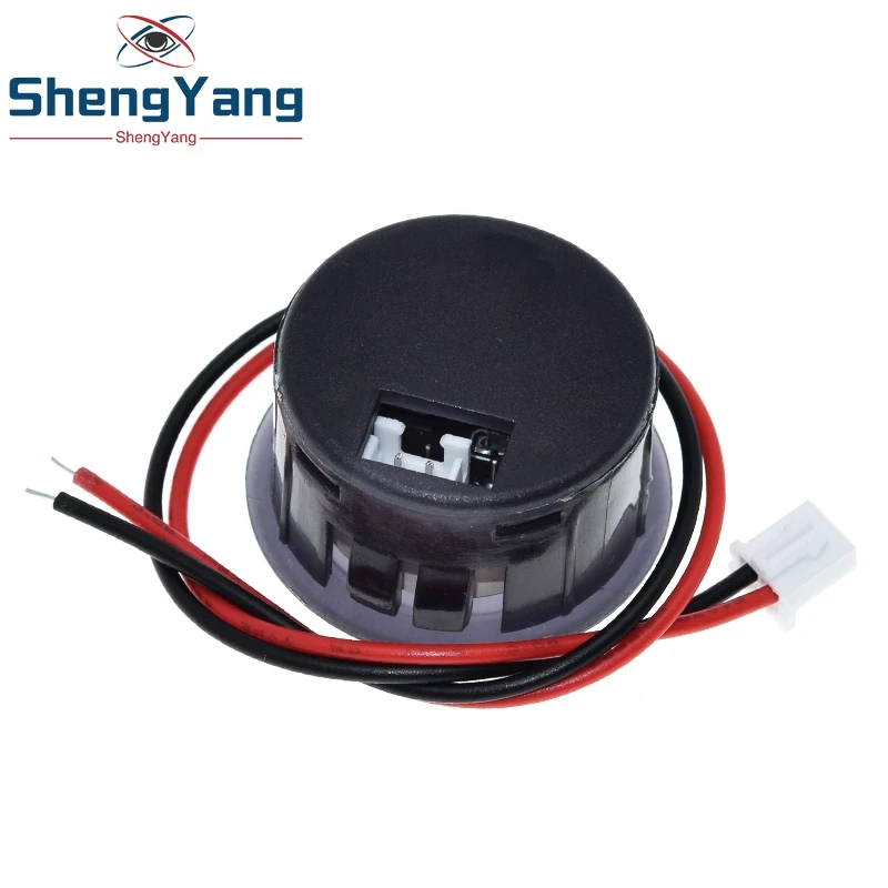 DC5-100V Digital Voltmeter LED Digital Display Circular Voltmeter Car Voltage Current Meter Volt Detector Tester Monitor Panel image 6