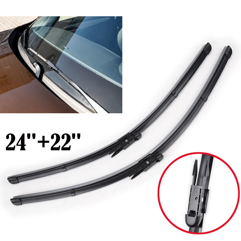 Erick\'s Wiper Front & Rear Wiper Blades Set For Volvo XC90 2004 - 2006 Windshield Windscreen Window Rain Brushes 24\