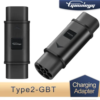 Adaptador tipo 2 para gbt, adaptador de carregador ev 32a 7.2/22kw type2 para gbt, conversor de veículo elétrico padrão da china para carro chinês
