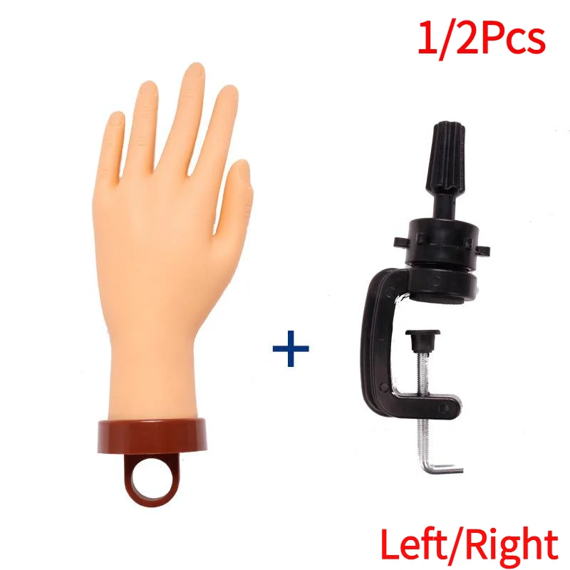 1/2Pcs Flexible Soft Adjustable Plastic Finger Practice Model