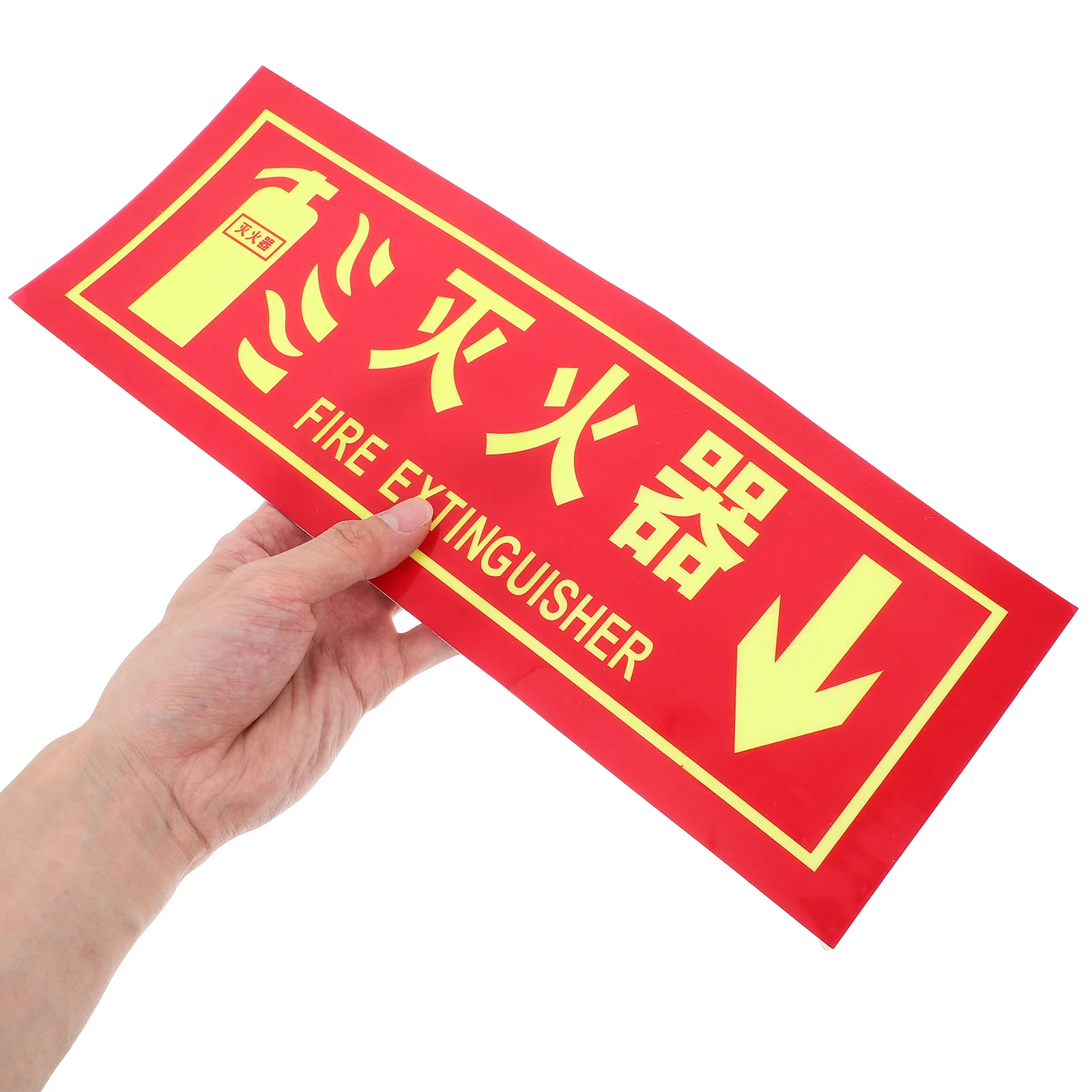 4 قطعة توهج في علامة طفاية بولي كلوريد الفينيل ملصق ذاتي اللصق لمكتب مطعم متجر بيع بالتجزئة مصنع وقوف السيارات
