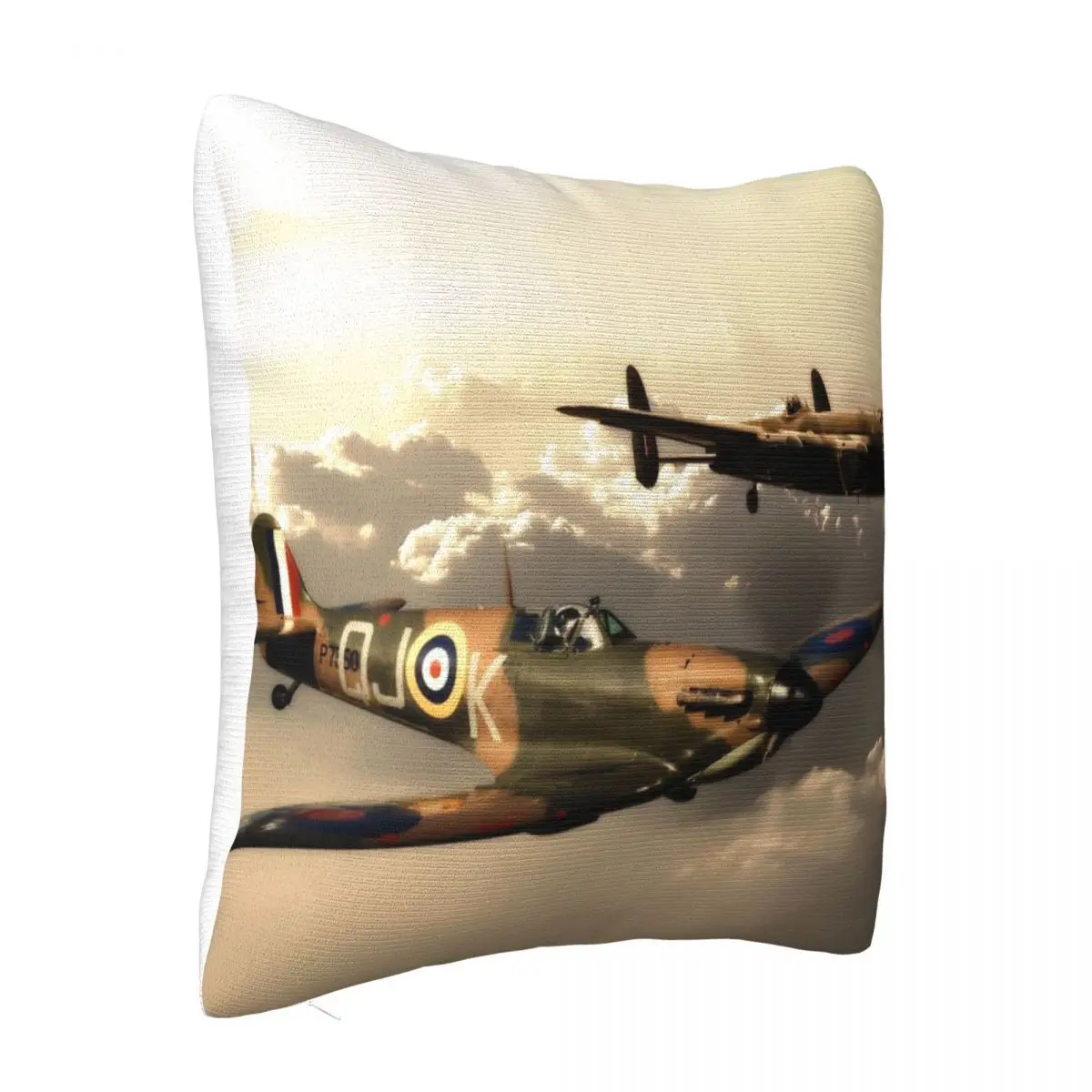 Bbmf Spitfire And Lancaster Headboards Decorative Cushion Home And Decoration Pillow Case Pillow Cover