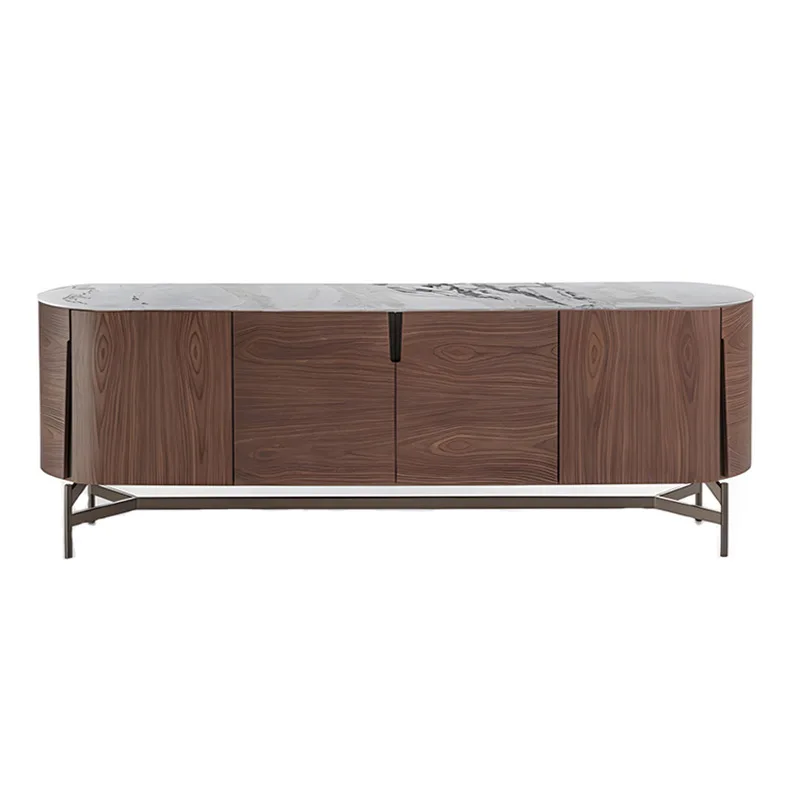 Modern simple solid wood living room side cabinet