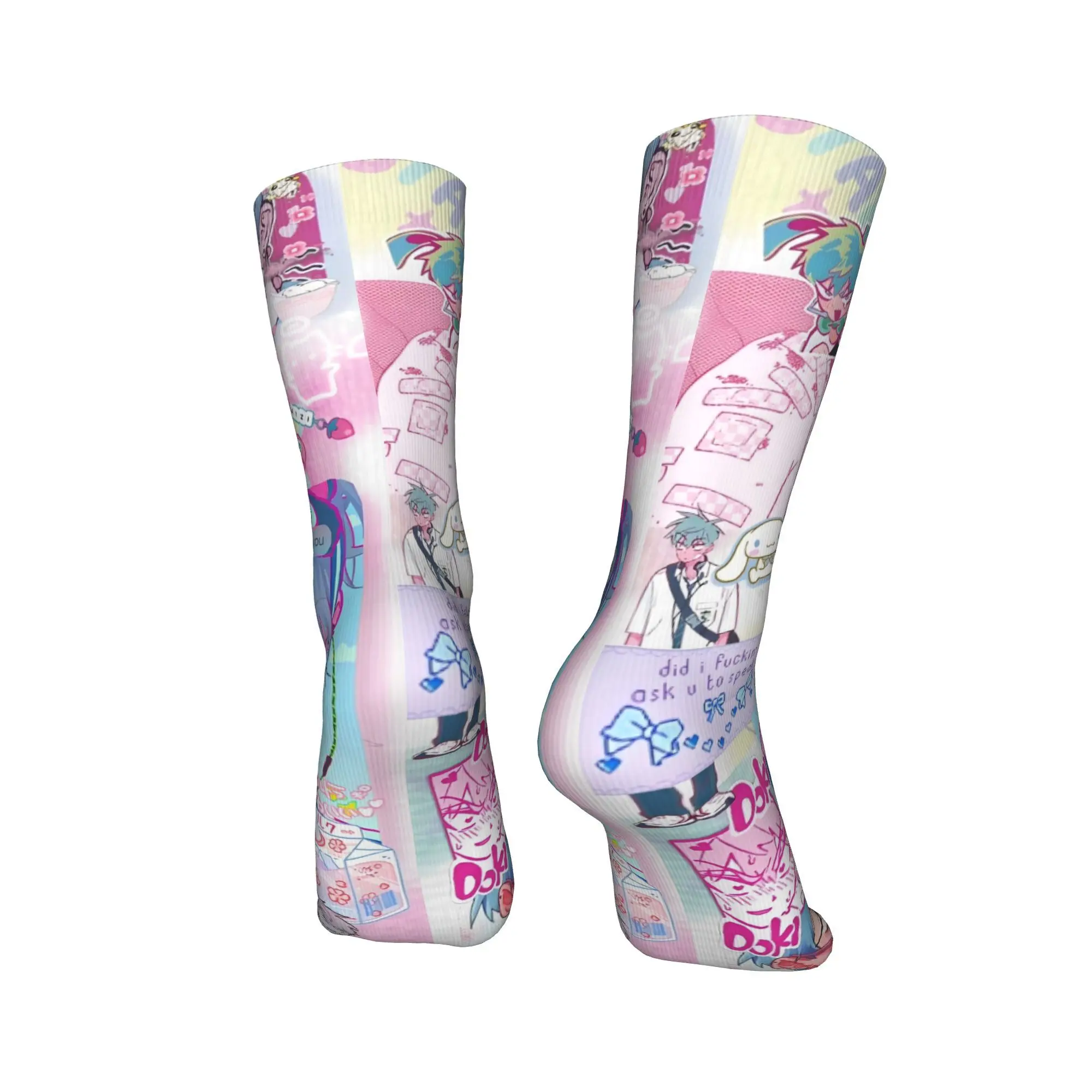 الغريبة المرحلة أنيمي جوارب الرسم الترفيه الجوارب الشتاء عدم الانزلاق الجوارب الرجال الرياضة في الهواء الطلق تنفس الجوارب