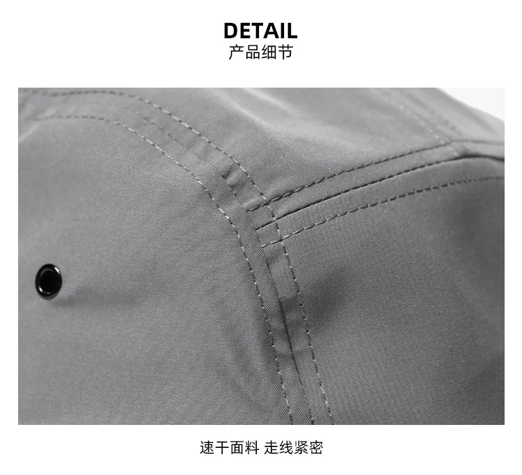 Baseballkappe für Herren und Damen, Trucker-5-Panel-Mütze, unstrukturierte Snapback, leicht, für alle Sportarten, zum Laufen, Wandern, Tennis – Detail 8