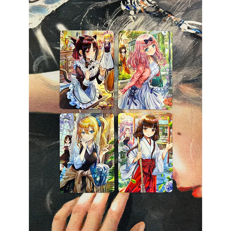 Personaggi Anime fai da te Shinomiya Kaguya fujifilara Chikako carta da collezione di giochi fatti in casa Rare Bronzing Flash Card gioco da tavolo giocattoli