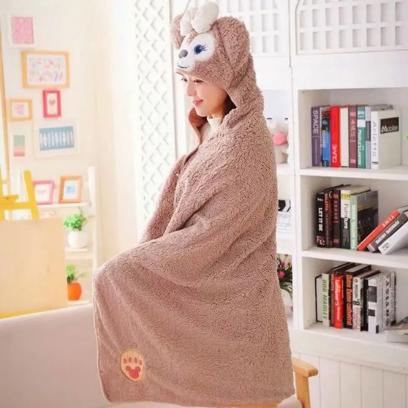 Disney StellaLou shellie may Duffey cute creative cartoon pattern simple fashion thickened warm soft comfortable cloak blanket