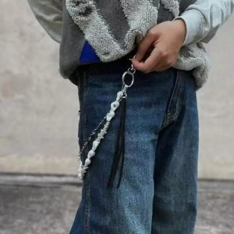 72XE Stylish Alloy Waist Chain Unique Waistband Waist Accessory Suitable for Men Seeking a Distinctive Fashion Statement