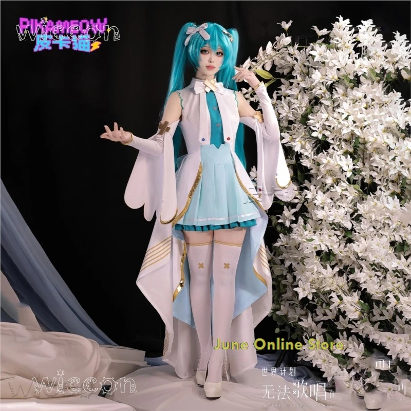 

Anime Game Project Sekai Cosplay Diva Mikku Cosplay Costume Wig Elegant Long Capedisfraz anime déguisement