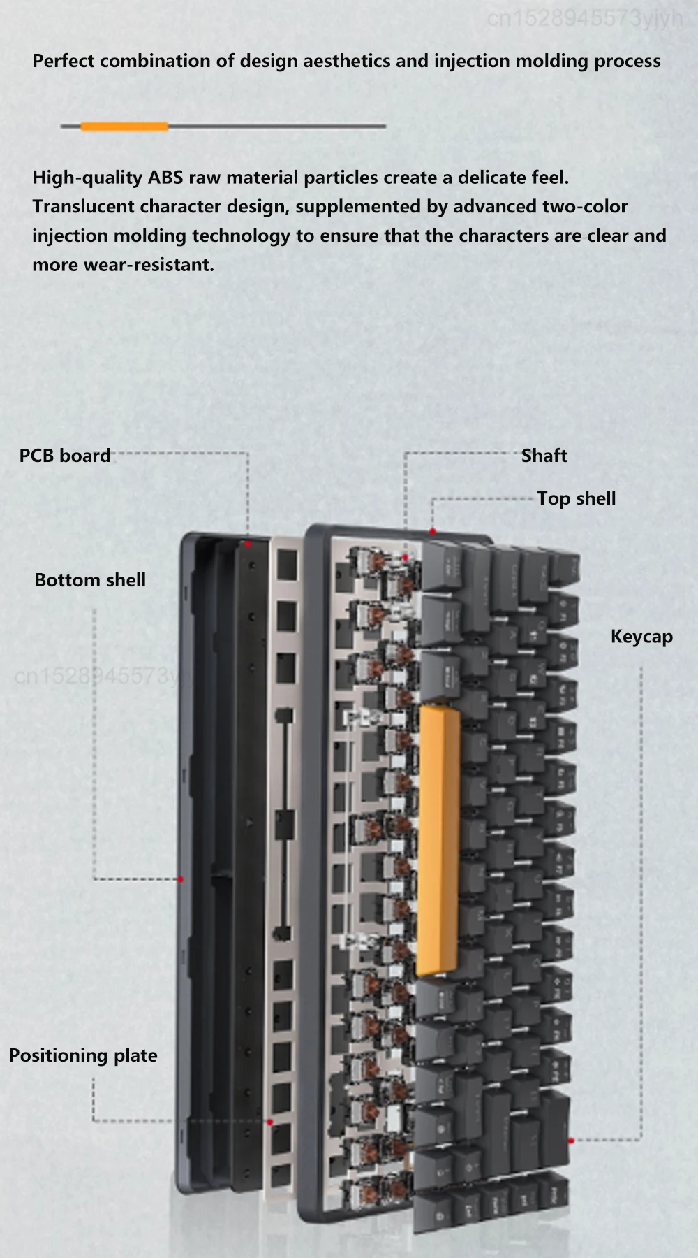Miiiw لوحة المفاتيح الميكانيكية Z680C 68 مفاتيح السلكية سماعة لاسلكية تعمل بالبلوتوث الوضع المزدوج المحمولة لوحات مفاتيح الألعاب الصغيرة الألعاب مكتب لوحات المفاتيح