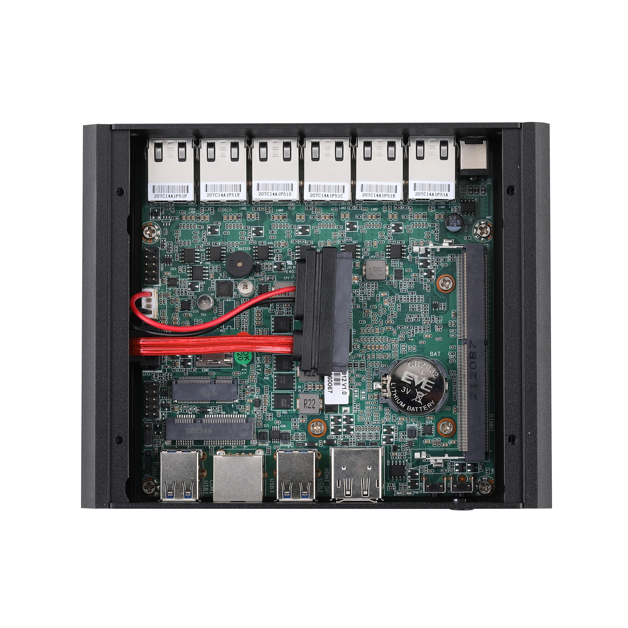 Мини-компьютер Qotom 6*2,5G Lan, 8th Celeron 4305U 10th i3 10110U i5 10210U i7 10710U Мини-ПК 6 LAN