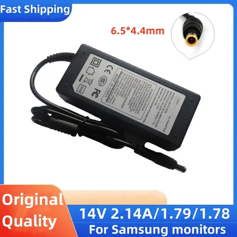 14V 2.14A 30W Monitor AC Adapter Charger Power Supply For Samsung S19B150N S19B150N S19B360 14V2.14A S22B360HW PN3014 ADM3014