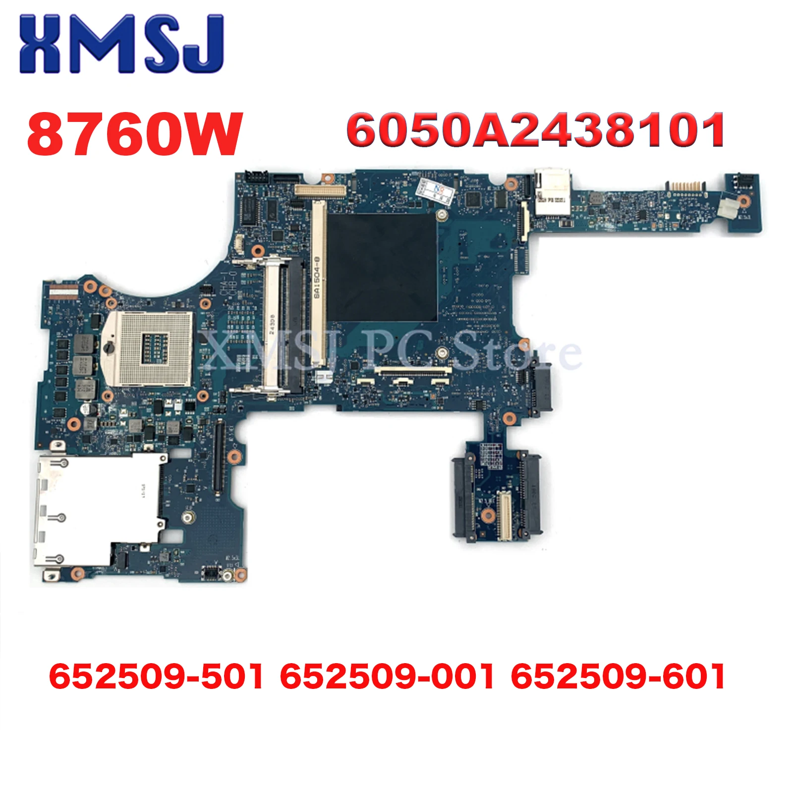 

XMSJ For HP Elitebook 8760W 6050A2438101 652509-501 652509-001 652509-601 Laptop Motherboard QM67 DDR3 With Graphics Slot