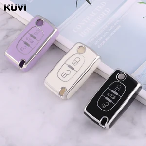 Wenn Fernschlüssel des TPU -Autos, Shell of the Deckel, Keyless, Peugeot 107, 207, 307, 308, 407, 607, 3008, 5008, Citroen Xsara, Picasso C5, C6, C8, New, neu 12 Hauptverkaufauto Peugeot 5008 - №5