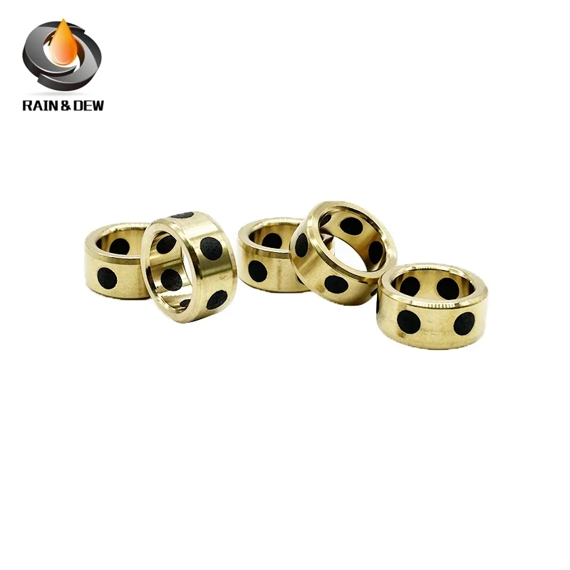 

1Pc 16x22x10 mm Linear Graphite Lubricating Brass Bearing 162210 Bushing Sleeve 1610 Oilless Self-lubricating Bearing