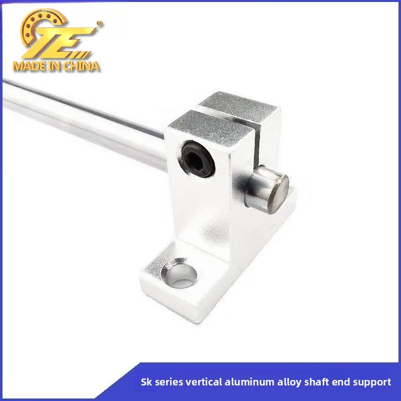 Vertical aluminum alloy support seat Guide rod bracket Shaft end fixing seat SK8-SK50 Shaft bearing
