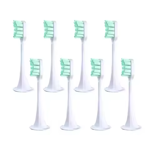 6/8PCS For XIAOMI MIJIA T300/500 Replacement Brush Heads Sonic Electric Toothbrush Vacuum DuPont Soft Bristle Suitable Nozzles