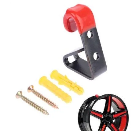 

1X Car Tire Wheel Hub Hook Wheel Shop Display Stand Metal Holder Hanging Hook Wall Mounted Car Wheel Hub Hook