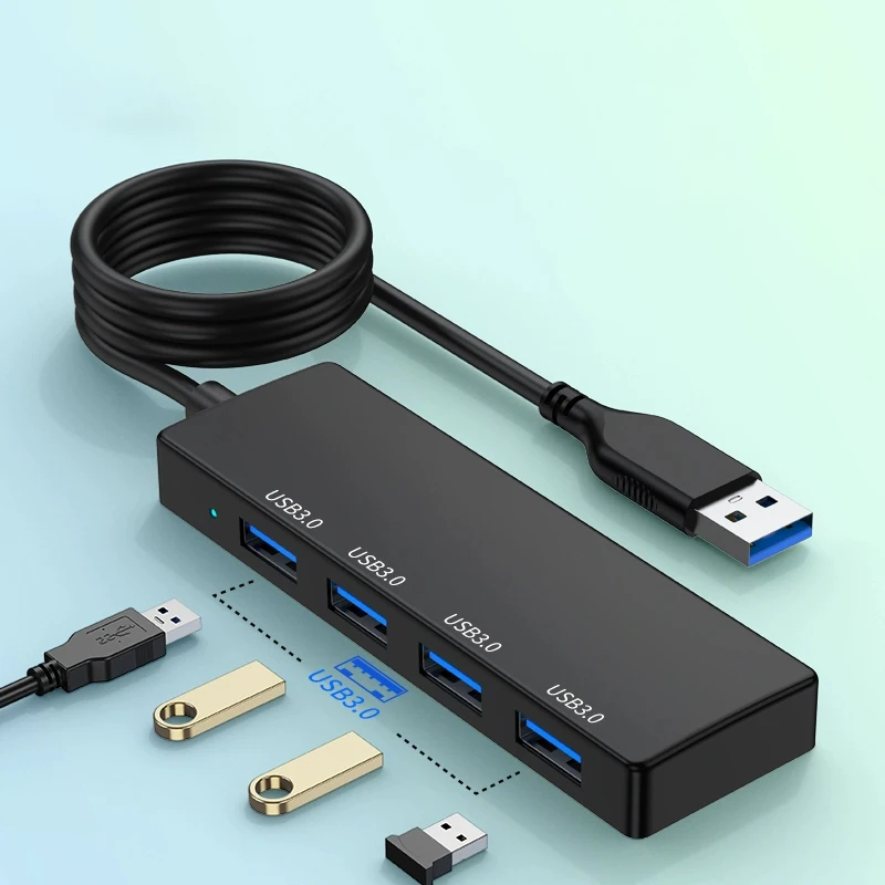 Goldpo Usb Hub 4 Port ABS Hub Usb 3 0 for Laptop Multi Splitter Adapter For Xiaomi Lenovo Macbook PC Computer Accessories