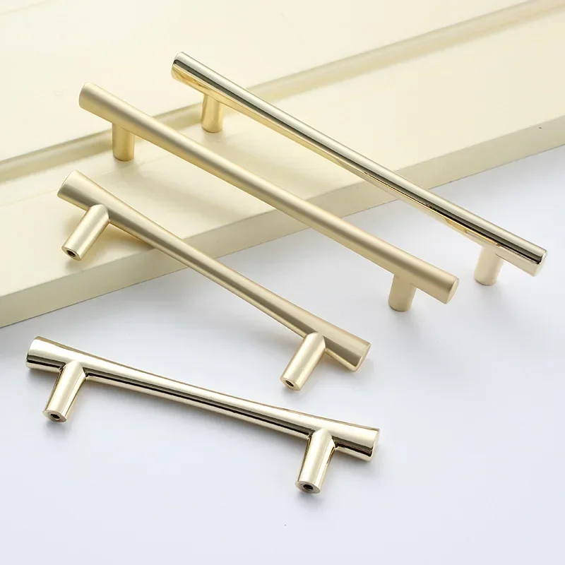 Nordic Wardrobe Handle Modern Minimalist Cabinet Door Pulls Gray Light Luxury Gold Cabinet Drawer Handle Furniture Hardware