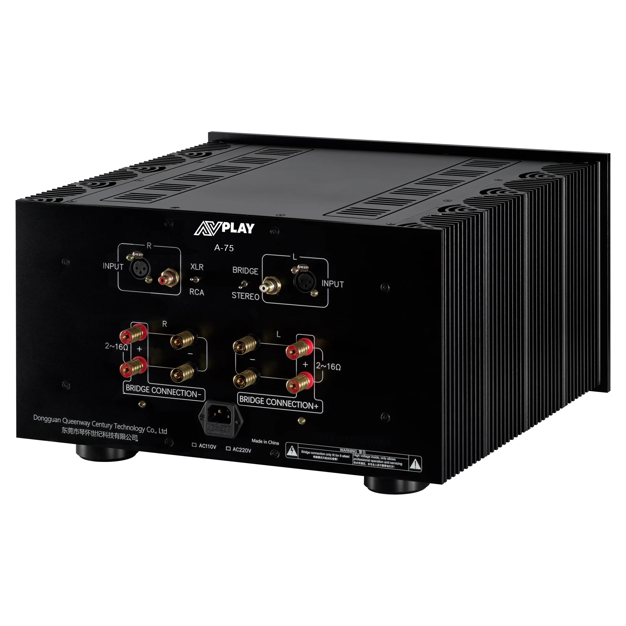 AVplay A-75 HIFI Clase A 80 ~ 300W * 2 amplificador de potencia voltaje Digital temperatura pantalla LCD puente 800W * 1 salida A + B
