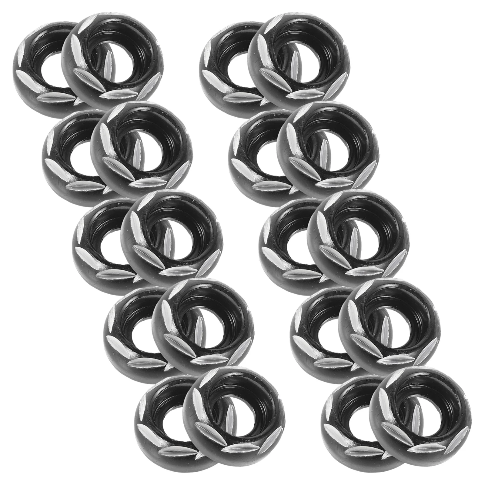 20pcs Motorcycle License Plate Screw Gasket Aluminum Alloy Fastener For Stable Mounting Diy Modification Number Plate Screw