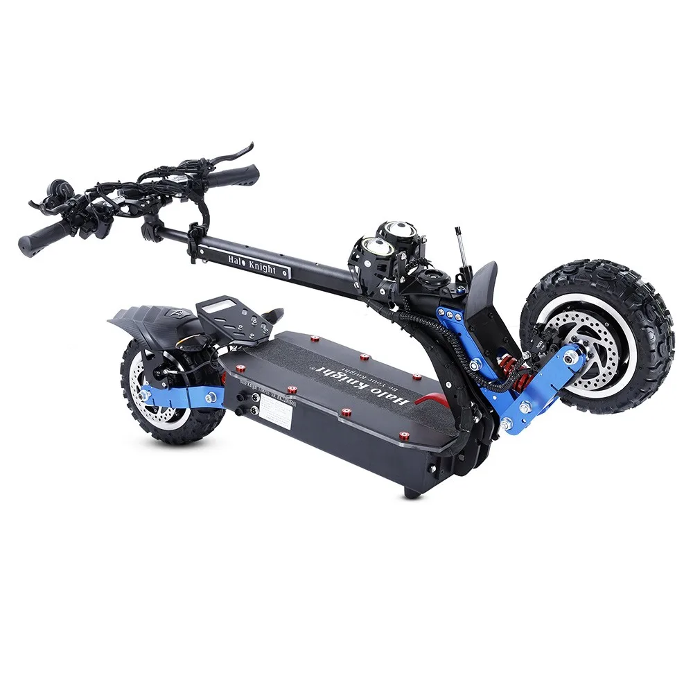 Halo Knight-patinete eléctrico T108 Pro, Scooter todoterreno de 11 pulgadas, 3000W x 2 motores, 95 Km/h, velocidad máxima de 60V, batería de 38,4