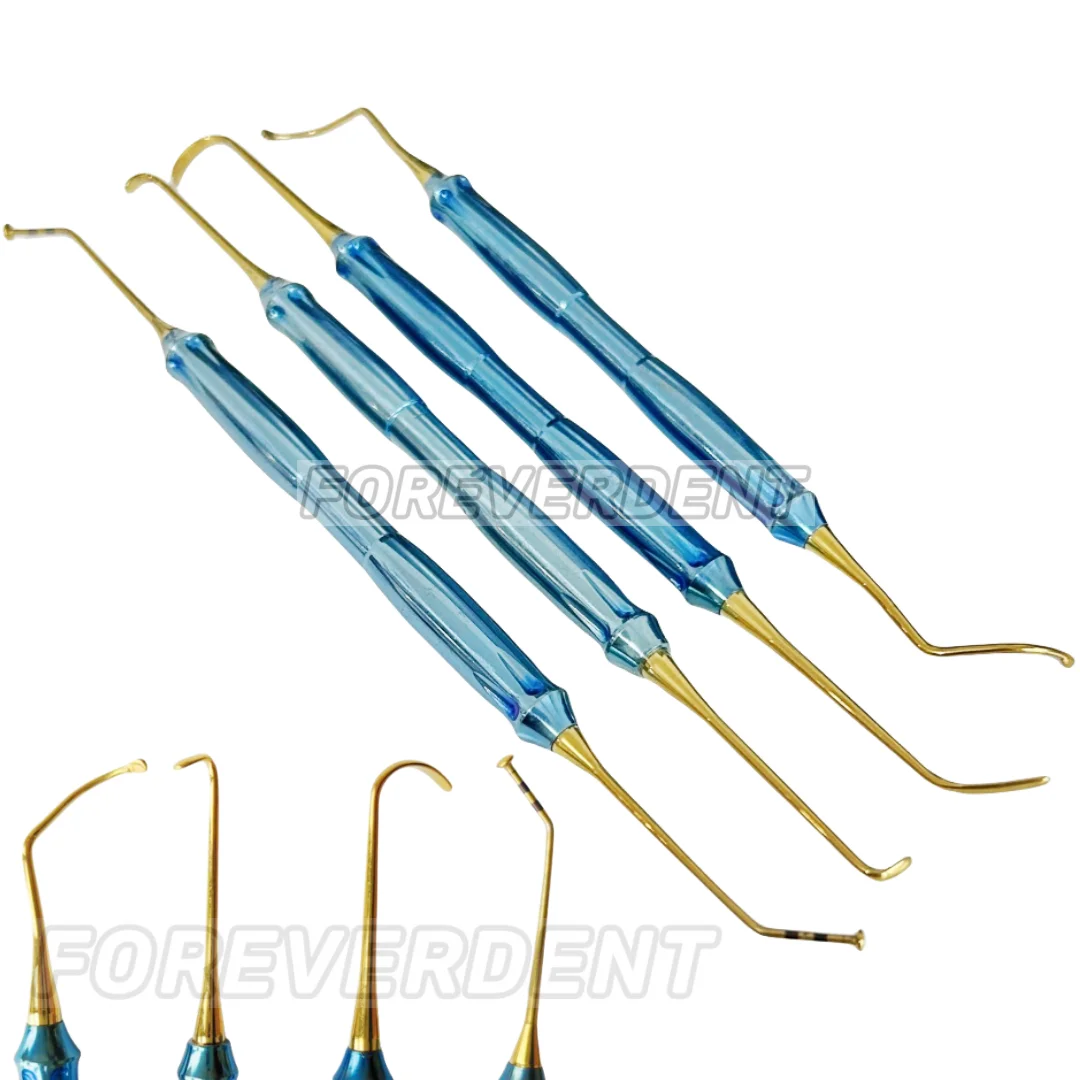 

4 Sizes Dental Lift DASK Dome Handle Sinus Release Membrane Elevator Crestal Approach Multi/Mini Curve Hoke Shape