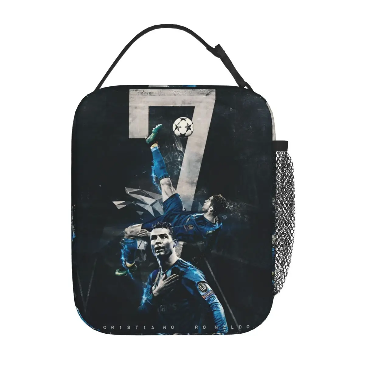 The Legend   Footballer CR7 Insulated Lunch Bag Thermal Bag  Meal Container Soccer Large Tote Lunch Box Girl Boy School Travel