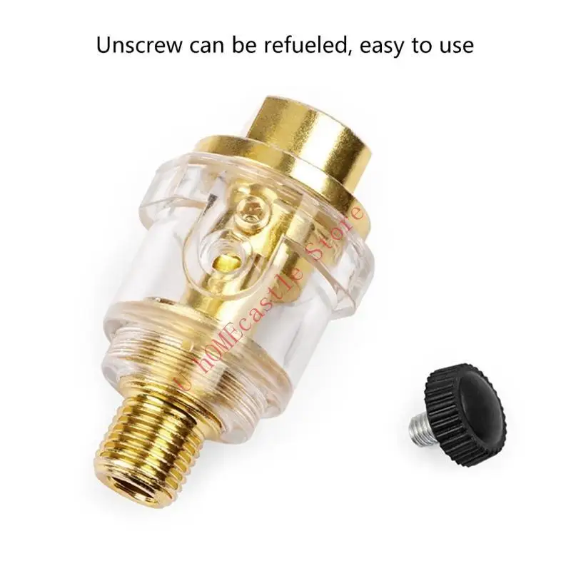 63HF Easy Attachment Iron Automatic Lubricator Air Tool Compressors Pipe Hoses Oiler