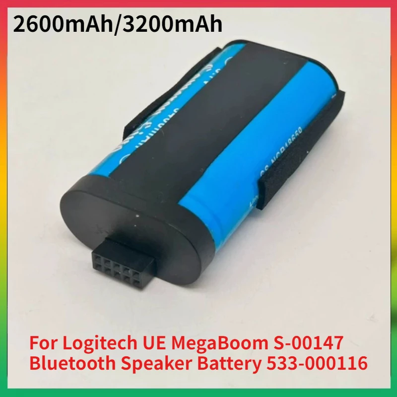 

2600mah 3200mah Replacement Lithium Battery for Logitech UE MegaBoom S-00147 Bluetooth Speaker Battery 533-000116 Batteries