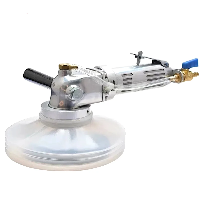 

TY75642S Pneumatic 6 Inch. Side Exhaust Wet Polisher Polished Tile Flat Ceramic Quartz Granite 4,200 Rpm Spindle M14