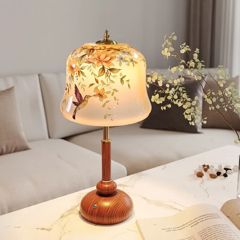 Table lamp bedroom bedside table lamp retro Chinese style living room study tea room decorative atmosphere small table lamp